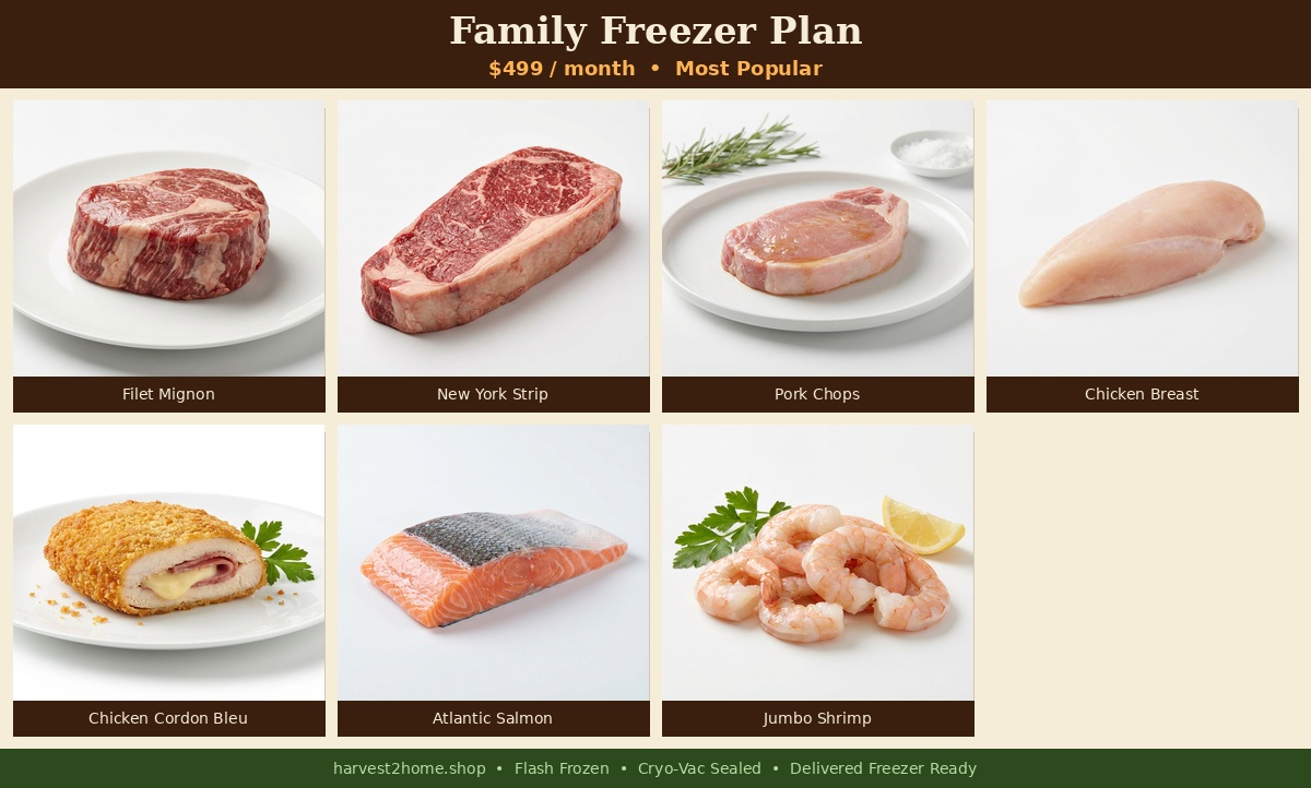 Family Freezer Plan